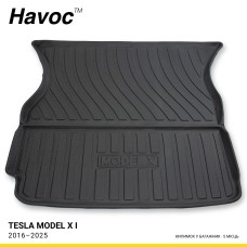 Килимок HAVOC 3D у багажник Tesla Model X I 2016–2025, 5 місць