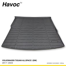 Килимок HAVOC 3D у багажник Volkswagen Tiguan Allspace I (BW) 2017–2024, 5 місць Килимок HAVOC 3D у багажник Volkswagen Tiguan Allspace I (BW) 2017–2024, 5 місць
