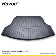 Килимок HAVOC 3D у багажник Nissan X-Trail III / Rogue II (T32) 2014–2020, 5 місць