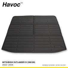 Килимок HAVOC 3D у багажник Mitsubishi Outlander IV (GM/GN) 2022–2026, не PHEV і не Sport
