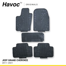 Оригінальні гумові килимки в салон Jeep Grand Cherokee 2011–2021 HAVOC, повний комплект