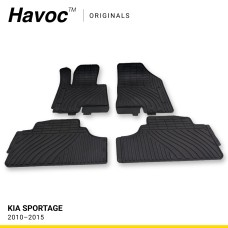 Оригінальні гумові килимки в салон Kia Sportage з 2010 по 2015 HAVOC, повний комплект