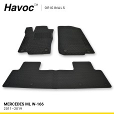 Оригінальні гумові килимки в салон Mercedes ML W-166 2011–2019 HAVOC