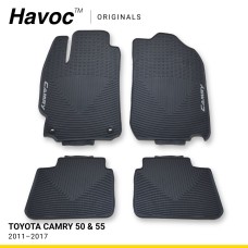 Оригінальні килимки Toyota Camry 50 & 55 з 2011 по 2017 з логотипом та кліпсами HAVOC