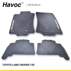 Оригінальні гумові килимки в салон Toyota Land Cruiser 150 з 2009 HAVOC, повний комплект