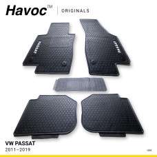 Оригінальні гумові килимки в салон VW Passat USA 2011 по 2019 HAVOC, повний комплект
