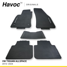 Оригінальні килимки VW Tiguan 2016–2024 Allspace 2016–2024 з логотипом та кліпсами HAVOC