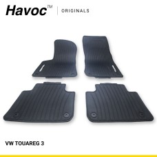 Оригінальні гумові килимки в салон VW Touareg 3 2018+ HAVOC, повний комплект