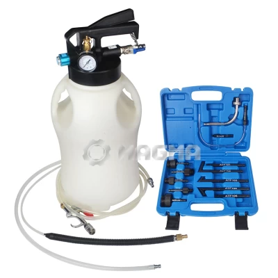 Pompa do wymiany oleju w skrzyniach biegów, w tym automatycznych, 10 l + zestaw adapterów MG50035 MAGMA