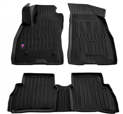 Polyurethane floor mats for Fiat Doblo 2010-/Opel Combo 2012-2018, with raised edges, 5 pcs, Stingray, 5006015