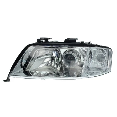 Reflektor przedni lewy Audi A6 1999-2001, H7/H1, regulacja elektryczna, Depo, 441-1192L-LD-EM