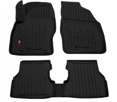 Polyurethane floor mats for Ford Focus 2 2004-2011, with raised edges, 5 pcs, Stingray, 5007035