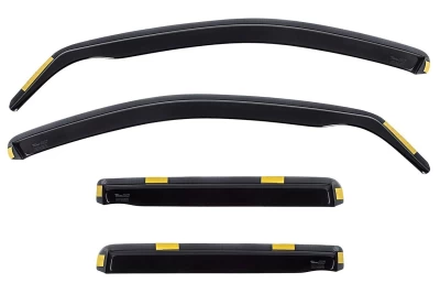 Owiewki szyb montowane w uszczelce do Mercedes W203 Combi 2000-2007 4D 4 szt. 23243 Heko
