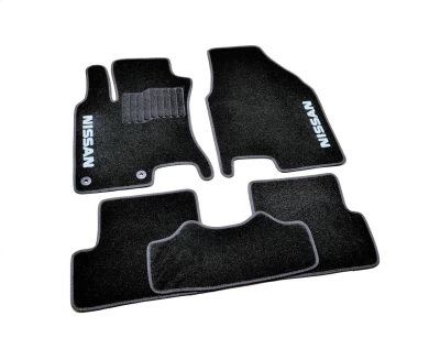 Dywaniki tekstylne do Nissan Qashqai 2007-2013, czarne, 5 szt., AVTM BLCCR1424