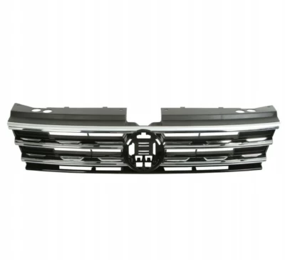 Atrapa chłodnicy Volkswagen Tiguan 2016-2021 EUR/2018-2021, USA, R-Line, z chromowaną listwą, AVTM, 187445992