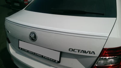 Spojler klapy bagażnika Skoda Octavia A7 2013- (LIP V1), tworzywo ABS, do lakierowania AutoPlast SOB2013