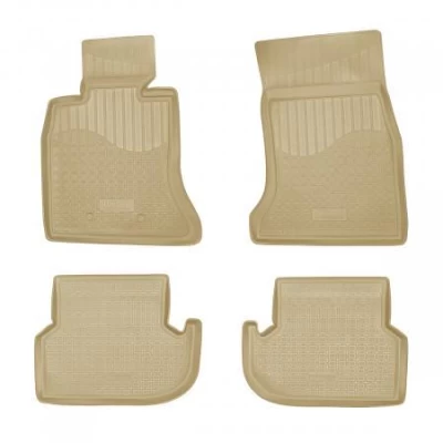 Dywaniki poliuretanowe do BMW 5-series F10/F11 2013-, beżowe, Norplast, NPA00-C07-150B