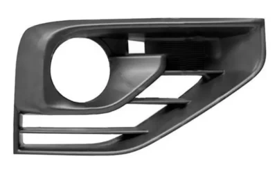 Kratka zderzaka prawa Renault Megane 2 2006-2008, z otworem na światło przeciwmgielne, czarna, AVTM, 185614912