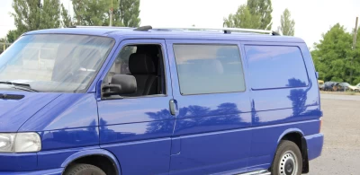 Relingi dachowe do Volkswagen T4 /krótki rozstaw osi /chrom /Abs/klej wspornik DDTS DDCNR94