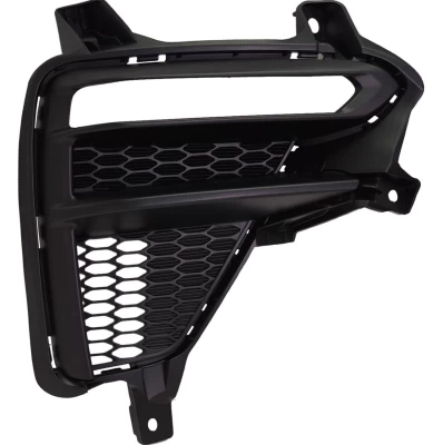 Kratka zderzaka prawa Kia Cerato 2018-, z otworem na DRL, zewnętrzna, czarna, AVTM, 86596M7000, 184062916