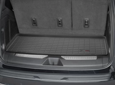 Mata do bagażnika Cadillac Escalade/Tahoe 2021- do trzeciego rzędu siedzeń, czarna Weathertech 401384