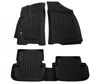 Polyurethane floor mats for Daewoo Lanos 1997-2016, with raised edges, 5 pcs, Stingray, 5005015