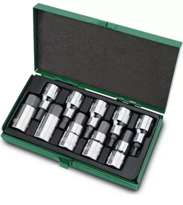 Zestaw bitów osadzonych w nasadkach 1/2" H4-H19 TOPTUL GAAD1007