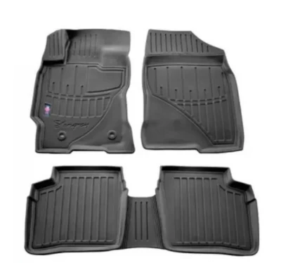 Polyurethane floor mats for Kia Niro EV 2022-, with raised edges, 4 pcs, Stingray, 5010074