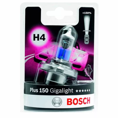 Żarówka samochodowa H4 Gigalight+150% 12V 60/55W P43t (opakowanie blistrowe 1 szt.)