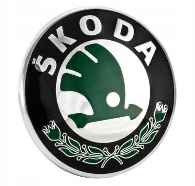Emblemat grilla Skoda Octavia A5 2004-2012/Superb 2001-2008/Fabia/Roomster 2007-2014/Yeti 2010-2013, 3U0853621BMEL