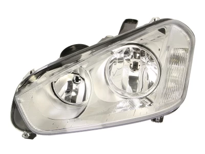 Reflektor przedni lewy Ford C-Max 2007-2009, H7/H1, regulacja elektryczna, z silnikiem, Depo, 431-1176LMLD-EM