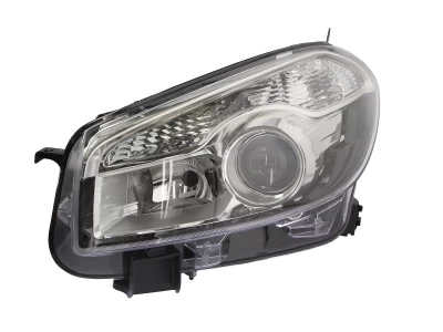 Reflektor przedni Nissan Qashqai/Qashqai+2 (J10/JJ10) 2010-2013 H7/H7/PY21W/W5W, regulacja elektryczna, Depo, 215-11D7L-LD-EM