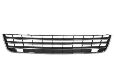 Kratka zderzaka Volkswagen Touareg 2010-2014, z otworem. do czujnika parkowania, środkowa, z chromowaną listwą, AVTM, 7P6853671ERYP, 7417 915