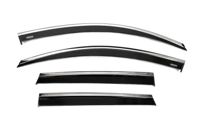Owiewki szyb do (z chromowaną listwą) Skoda Karoq 2017- 4 szt. Niken 047sk170201
