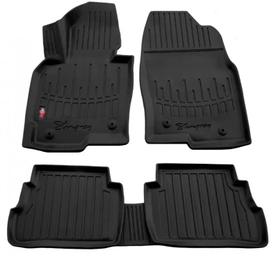 Polyurethane floor mats for Mazda CX-5 KE 2012-2017, USA, with raised edges, 5 pcs, Stingray, 5011025