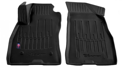 Polyurethane floor mats for Fiat Doblo 2010-/Opel Combo 2012-2018, with raised edges, 2 pcs, Stingray, 5006012