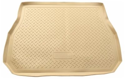 Polyurethane boot mat for BMW 3-Series E90 SD 2005-2012, beige, Norplast NPL-P-07-02B