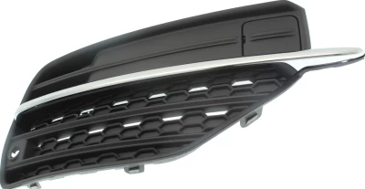 Kratka zderzaka prawa Volvo XC90 2015-2019, z otworem na czujnik parkowania, czarna, z chromowaną listwą, AVTM, 313830457, 187214912