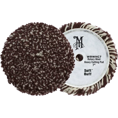 Wool and microfibre polishing pad Meguiars Rotary Wool Heavy Cutting Pad 178 mm. Meguiars WRWHC7