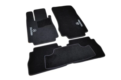 Dywaniki tekstylne do Mercedes-Benz S-Class W220 1998-2005 napęd na tylne koła, czarne, 5 szt., AVTM BLCCR1366