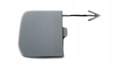 Rear towing eye cover Volkswagen Passat B7 2011-2015 EUR, primed VAG 3AF807441A GRU