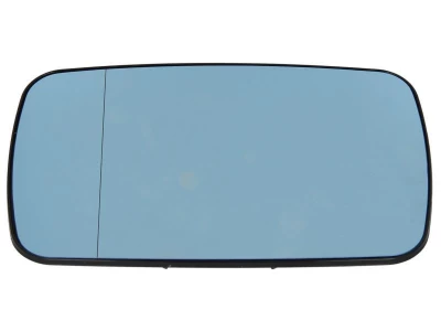 Szkło lusterka BMW 3-Series E46 1999-2006, lewe/prawe, asferyczne, podgrzewane, niebieskie szkło, AVTM, 51168250438, 186471849