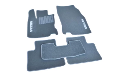 Dywaniki tekstylne do Nissan Qashqai 2014-, szare, 5 szt., AVTM GRCR1425