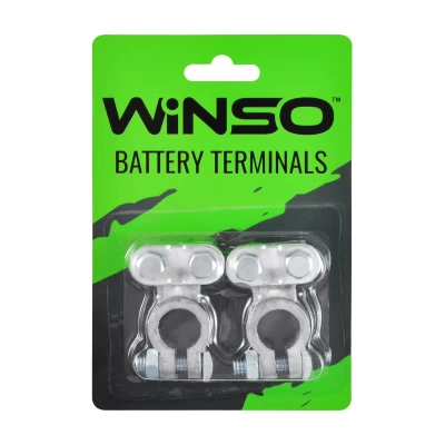 Ołowiane zaciski akumulatora w blistrze, masa 310 g, 2 szt. Winso 146600