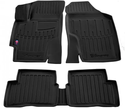 Polyurethane floor mats for Hyundai Accent 2006-2010/Kia Rio 2005-2010, with raised edges, 5 pcs, Stingray, 5009155 Polyurethane floor mats for Hyundai Accent 2006-2010/Kia Rio 2005-2010, with raised edges, 5 pcs, Stingray, 5009155