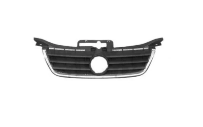 Atrapa chłodnicy Volkswagen Touran 2003-2006, czarny mat, z chromowaną listwą, AVTM, 187403990