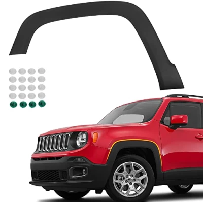 Przednia lewa nakładka nadkola Jeep Renegade 2014-2019, czarna, AVTM, 5XB65LXHAA, 183808321