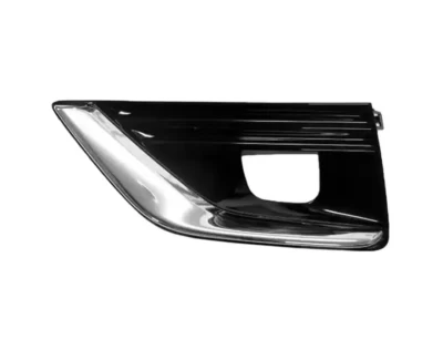 Kratka zderzaka lewa Infiniti Q50 2014-2017, z wyłączeniem sport, z otworem na światło przeciwmgielne, czarna, z chromowaną listwą, AVTM, 622576HH0A, 183310913