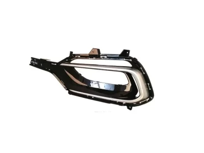 Kratka zderzaka lewa Hyundai Santa Fe 3 2016-2018, z otworem na światło przeciwmgielne, czarna, AVTM, 865614Z520, 183247913