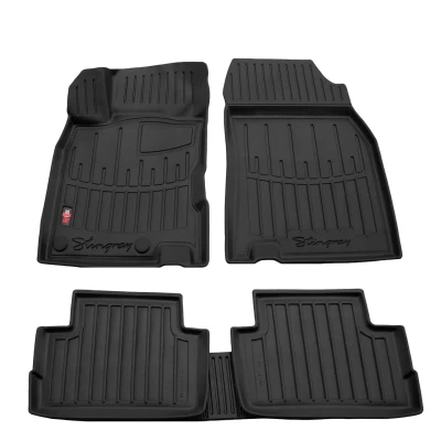 Polyurethane floor mats for Kia Cerato 2 2008-2012, with raised edges, 4 pcs, Stingray, 5010095